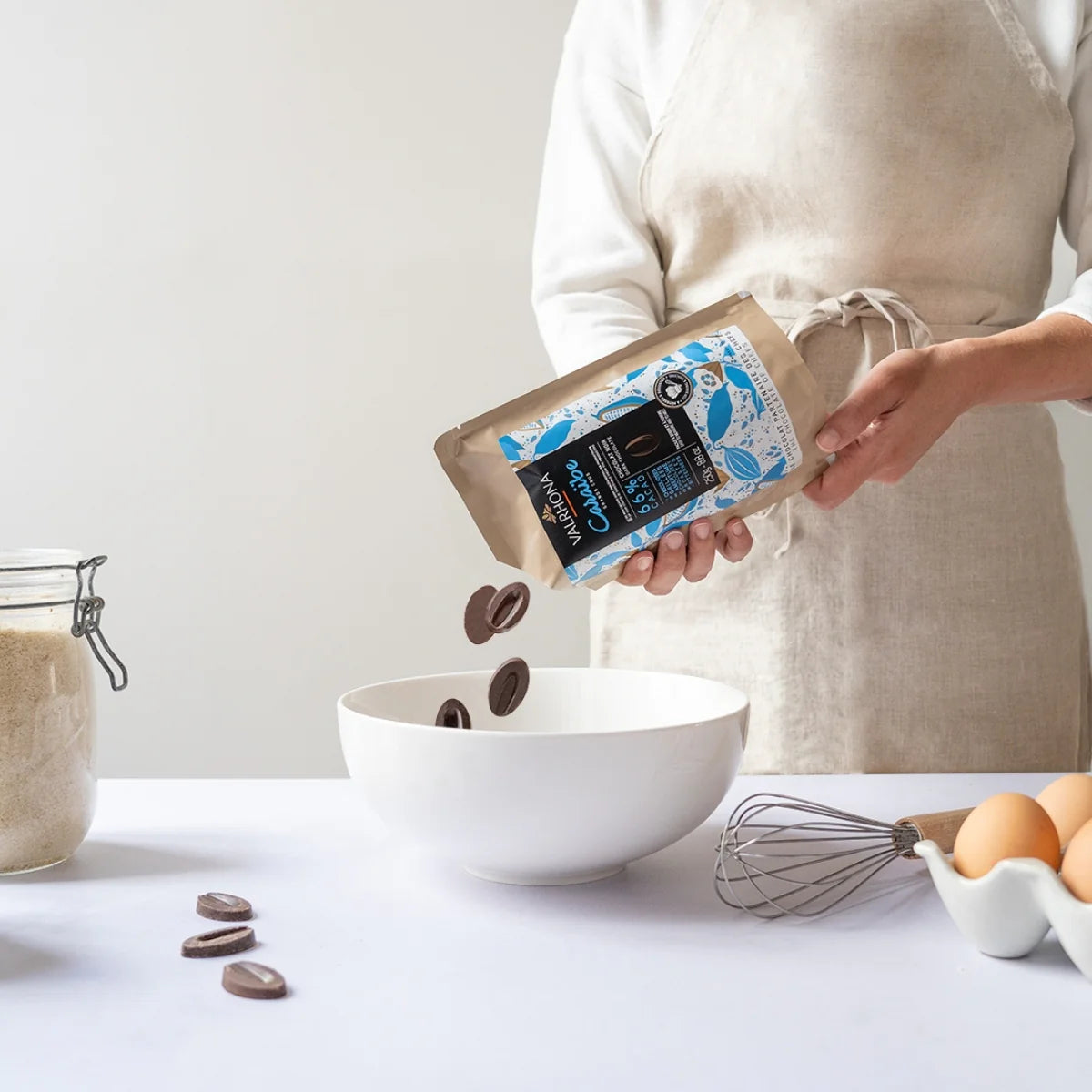 Pure chocolade voor patisserie Caraïbe 66%