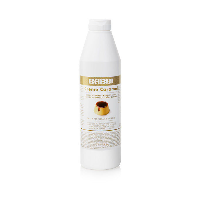 Crème caramel topping