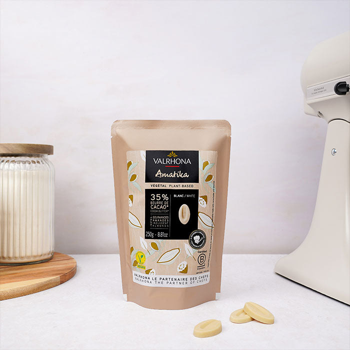 Vegan witte chocoladecouverture Amatika 35%