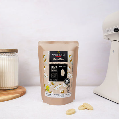 Vegan witte chocoladecouverture Amatika 35%